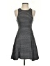 Roxy Stripes Gray Casual Dress Size S - photo 1