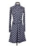 BCBGMAXAZRIA Chevron-herringbone Blue Casual Dress Size S - photo 1