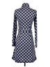 BCBGMAXAZRIA Chevron-herringbone Blue Casual Dress Size S - photo 2