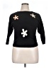 Aaeda Floral Black Pullover Sweater Size XL (estimated) - photo 1