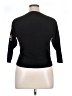 Aaeda Floral Black Pullover Sweater Size XL (estimated) - photo 2