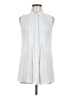 Fever White Sleeveless Button-Down Shirt Size M - photo 1