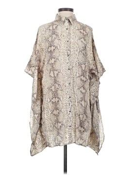 Jay Godfrey Short Sleeve Silk Top