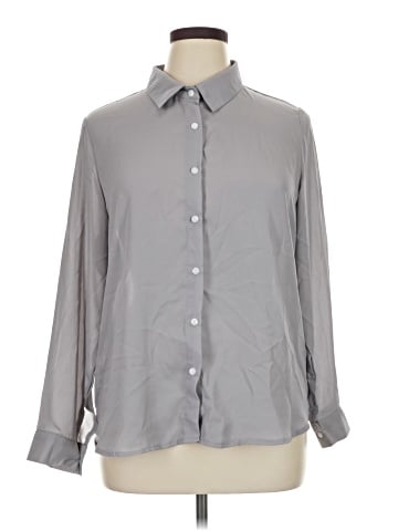Unbranded Long Sleeve Button-Down Shirt (view 1)
