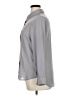 Unbranded Solid Gray Long Sleeve Button-Down Shirt Size XL - photo 5