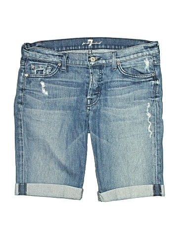 7 For All Mankind Denim Shorts (view 1)