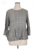 Chenault 100% Rayon Gray 3/4 Sleeve Blouse Size XL - photo 1