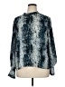 Worthington 100% Polyester Animal Print Blue Long Sleeve Blouse Size XL - photo 1