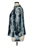 Worthington 100% Polyester Animal Print Blue Long Sleeve Blouse Size XL - photo 5
