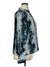 Worthington 100% Polyester Animal Print Blue Long Sleeve Blouse Size XL - photo 4