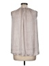 Violet & Claire 100% Polyester Silver Sleeveless Blouse Size M - photo 2