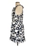 Parker 100% Polyester Animal Print Blue Casual Dress Size L - photo 5
