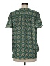 Max Studio 100% Polyester Green Short Sleeve Blouse Size M - photo 2