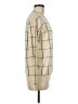 Theory 100% Wool Plaid Ivory Wool Pullover Sweater Size M - photo 4