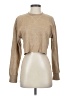 Zara Metallic Tan Pullover Sweater Size S - photo 1