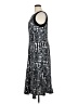 Perceptions Graphic Black Casual Dress Size XL - photo 5