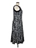 Perceptions Graphic Black Casual Dress Size XL - photo 4