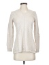 Lands' End 100% Baumwolle Chevron-herringbone Ivory Pullover Sweater Size XS - photo 1