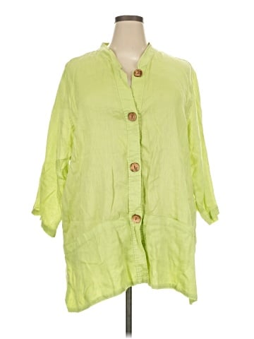 Caroline Rose 3/4 Sleeve Button-Down Shirt (view 1)