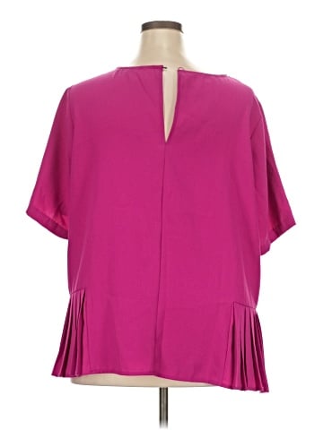 ELOQUII Short Sleeve Blouse (view 2)