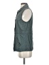 Maurices 100% Rayon Teal Sleeveless Button-Down Shirt Size S - photo 5