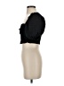 Zara 100% Cotton Black Short Sleeve Top Size S - photo 5