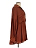 Free People 100% Polyester Brown Long Sleeve Blouse Size L - photo 4