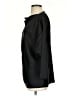 Lord & Taylor 100% Polyester Black 3/4 Sleeve Top Size S - photo 5