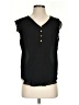Ann Taylor LOFT Outlet 100% Polyester Black Sleeveless Blouse Size S - photo 1