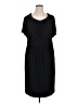 Donna Ricco Solid Black Casual Dress Size 16W - photo 1