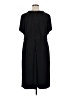 Donna Ricco Solid Black Casual Dress Size 16W - photo 2