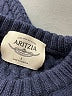 Aritzia 100% Wool Solid Blue Wool Pullover Sweater Size S - photo 7