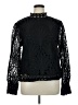 Ultra Pink 100% Polyester Black Long Sleeve Blouse Size XL - photo 1