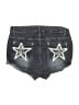 Romwe Blue Denim Shorts Size 8 - photo 2