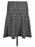 Max Studio Houndstooth Black Casual Skirt Size M - photo 2