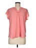 41Hawthorn 100% Polyester Pink Short Sleeve Blouse Size M - photo 1