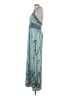 BCBGMAXAZRIA Graphic Teal Cocktail Dress Size S - photo 5