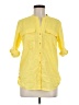 Calvin Klein Yellow 3/4 Sleeve Button-Down Shirt Size M (estimated) - photo 1