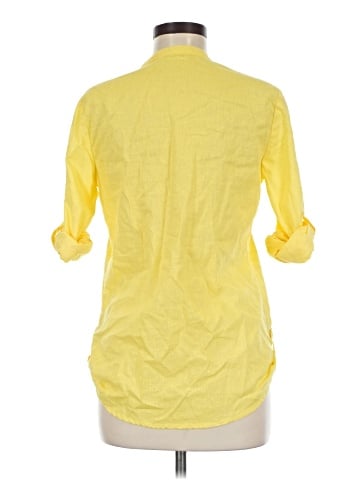 Calvin Klein 3/4 Sleeve Button-Down Shirt (view 2)