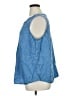 Croft & Barrow 100% Lyocell Blue Sleeveless Blouse Size 1X - photo 5