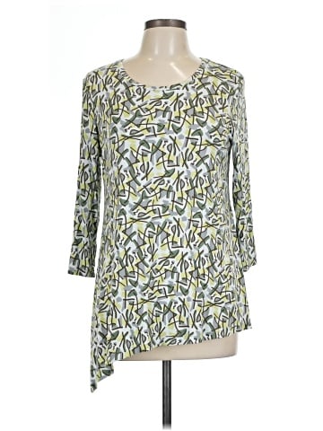 LOGO by Lori Goldstein 3/4 Sleeve Top (view 1)