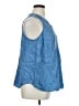 Croft & Barrow 100% Lyocell Blue Sleeveless Blouse Size 1X - photo 4