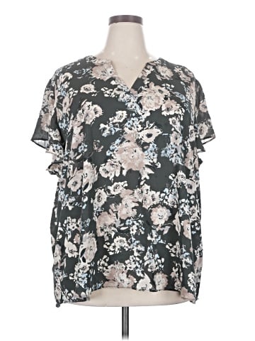 Maurices Short Sleeve Blouse (view 1)