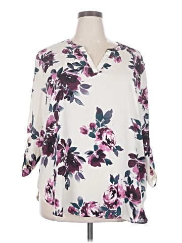 Maurices 3/4 Sleeve Blouse (view 1)