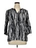 Gloria Vanderbilt 100% Viscose Silver 3/4 Sleeve Blouse Size XL - photo 1
