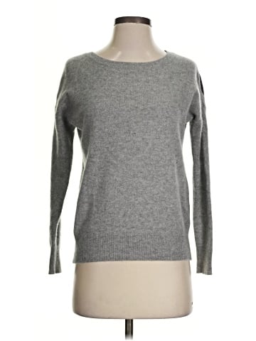 Aqua Cashmere Pullover Sweater (view 1)
