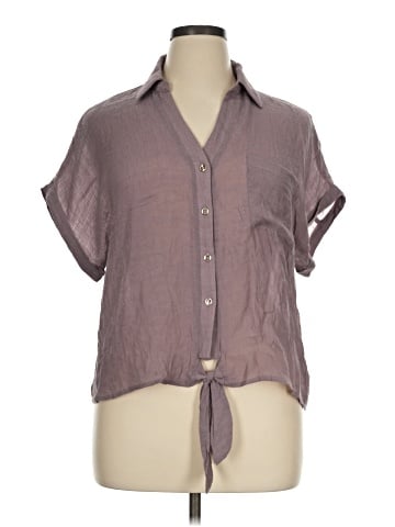 Perseption Concept Short Sleeve Blouse (view 1)