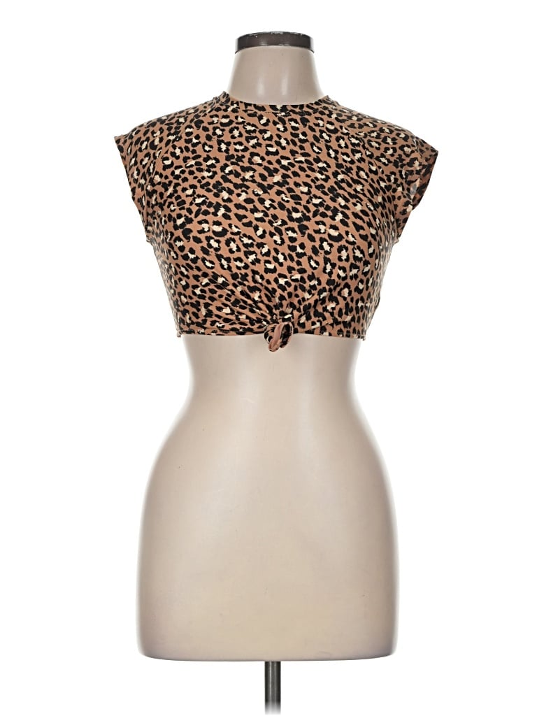 Pre-owned Aerie Sleeveless Blouse In Brown