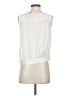 Theory 100% Silk Ivory Sleeveless Silk Top Size P (petite) - photo 2