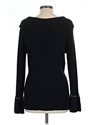 Black Rivet Long Sleeve Top (view 2)